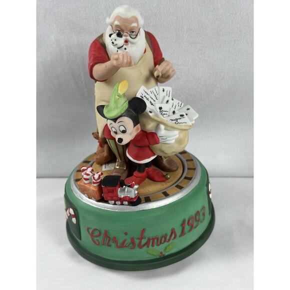 1993 MICKEY Christmas Musical SANTA HELPING HAND IN SANTA'S WORKSHOP Tested Work - Picture 4 of 6